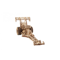 UGEARS 70174 MECHANICAL MODEL TOP FUEL DRAGSTER 321 PIECE WOODEN PUZZLE
