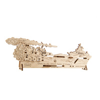 UGEARS 70187 MECHANICAL MODEL THE GHOST OF KYIV ATTACKS 52 PIECE WOODEN PUZZLE