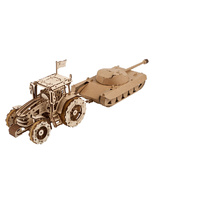 UGEARS 70184 MECHANICAL MODEL THE TRACTOR WINS 272 PIECE WOODEN PUZZLE