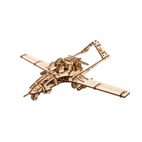 UGEARS 70189 MECHANICAL MODEL BAYRAKTAR TB2 COMBAT DRONE 127 PIECE WOODEN PUZZLE