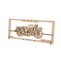 UGEARS 70194 MECHANICAL MODEL INDIE MOTO 2.5D 42 PIECE WOODEN PUZZLE