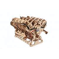 UGEARS 70254 V8 ENGINE WOODEN MODEL 