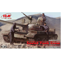 ICM 35601 SOVIET TANK CREW 1979-1988 THREE FIGURES 1/35 SCALE PLASTIC MODEL KIT FIGURINES