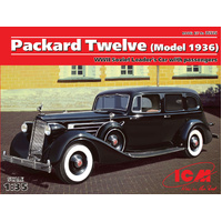 ICM 35535 PACKARD TWELVE MODEL 1936 WWII SOVIET LEADERS CAR 1/35 SCALE PLASTIC MODEL KIT