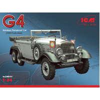 ICM 24011 TYPE G4 1935 GERMAN PERSONNEL CAR 1/24 SCALE PLASTIC MODEL KIT
