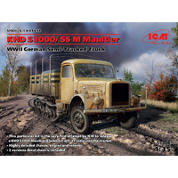 ICM 35453 KHD S3000/SS M MAULTIER GERMAN SEMI-TRACKED TRUCK 1/35 SCALE PLASTIC MODEL KIT