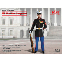 ICM 16005 US MARINE SERGEANT DRESS UNIFORM FIGURE 1/16 SCALE PLASTIC MODEL KIT FIGURINE