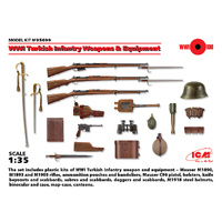 ICM 35699 WWI TURKISH INFANTRY WEAPONS AND EQUIPMENT 1/35 SCALE PLASTIC MODEL KIT