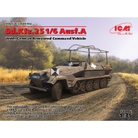 ICM 35102 SD.KFZ.251/6 AUSF.A GERMAN ARMOURED COMMAND VEHICLE 1/35 SCALE PLASTIC MODEL KIT