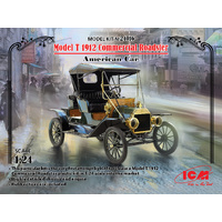 ICM 24016 MODEL T 1912 COMMERCIAL ROADSTER 1/24 SCALE PLASTIC MODEL KIT