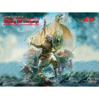 ICM 16301 VIKING IX CENTURY FIGURE 1/16 SCALE PLASTIC MODEL KIT FIGURINE