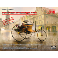 ICM 24042 BENZ PATENT MOTORWAGEN 1886 EASY VERSION 1/24 SCALE PLASTIC MODEL KIT