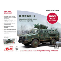 ICM 35014 KOZAC-2 UKRAINIAN MRAP CLASS ARMOURED VEHICLE 1/35 SCALE PLASTIC MODEL KIT