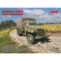 ICM 35493 STUDEBAKER US6-U3 GERMAN SERVICE 6 WHEEL TRUCK 1/35 SCALE PLASTIC MODEL KIT