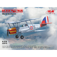 ICM 32019 DH.82A TIGER MOTH WORLD AIR FORCE 1/32 SCALE PLASTIC MODEL KIT