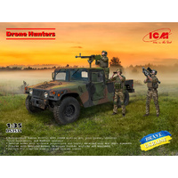 ICM DS3531 UKRAINIAN DRONE HUNTERS IN M1097A2 HUMVEE 1/35 SCALE PLASTIC MODEL KIT