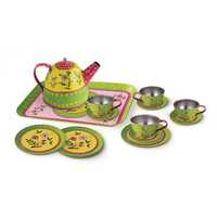 KAPER KIDZ TIN TEA SET FLOWER 15PC