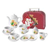 KAPER KIDZ PORCELAIN TEA SET TEDDY 13PC