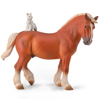 COLLECTA CO88916 DRAFT HORSE WITH CAT