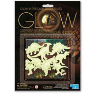 4M GLOWING IMAGINATION GLOW IN THE DARK 3D DINOSAURS 8PC