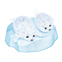 CRYSTAL PUZZLE 90187 BABY SEALS 42PC 3D JIGSAW PUZZLE