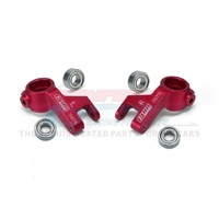 GPM MGO021 ALUMINIUM 7075 FRONT STEERING BLOCK RED WITH LARGER INNER BEARINGS FOR ARRMA GORGON/ FURY UPGRADE PART
