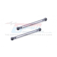 GPM MGO162 ALUMINIUM 7075 FRONT STEERING LINK ROD SILVER FOR ARRMA GORGON/ FURY UPGRADE PART