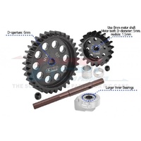 GPM TXM2033TS-BK XMAXX 40CR CARBON STEEL M1.5 SPUR GEAR 33T & MOTOR GEAR 20T BLACK