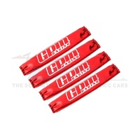 GPM TXM/SCO-R TRAXXAS XMAXX/KRATON 8S CUSTOM DESIGN SHOCK WRAPS RED 4 PIECE SET