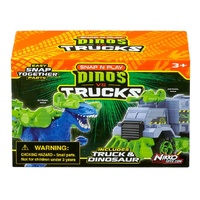 NIKKO ROAD RIPPERS SNAP AND PLAY - DINOS V TRUCKS - BLUE RAPTOR
