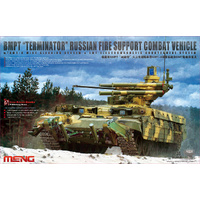 MENG TS-010 BMPT TERMINATOR RUSSIAN FIRE SUPPORT COMBAT VEHICLE WITH KMT-8 MINE CLEARING SYSTEM 1/35 SCALE PLASTIC MODEL KIT