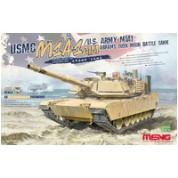 MENG TS-032 USMC M1A1 AIM ABRAMS TUSK MAIN BATTLE TANK 1/35 SCALE PLASTIC MODEL KIT