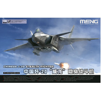 MENG  LS-002 CHINESE J-20 1/48 SCALE PLASTIC MODEL KIT STEALTH FIGHTER