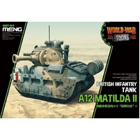 MENG WWT-014 WORLD WAR TOONS A12 MATILDA II BRITISH INFANTRY TANK SMALL SCALE PLASTIC MODEL KIT