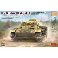 RYEFIELD 5070 1/35 PZ.KPFW. III AUSF. J WITH WORKABLE TRACK LINKS PLASTIC MODEL KIT