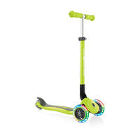 GLOBBER PRIMO 121MM ADJUSTABLE FOLDABLE LIGHTS SCOOTER LIME GREEN