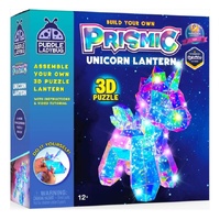 PURPLE LADYBUG BUILD YOUR OWN PRISMIC UNICORN LANTERN 3D PUZZLE LIGHT
