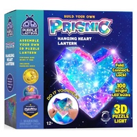 PURPLE LADYBUG BUILD YOUR OWN PRISMIC HANGING HEART LANTERN 3D PUZZLE LIGHT
