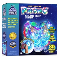 PURPLE LADYBUG BUILD YOUR OWN PRISMIC TABLE TOP HEART LANTERN 3D PUZZLE LIGHT
