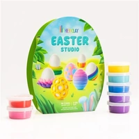 TOMY HEY CLAY EASTER STUDIO AIR-DRY CLAY SET INCLUDES 14 CANS OF AIR DRY CLAY