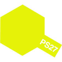 TAMIYA PS-27 FLOURESCENT YELLOW AEROSOL SPRAY PAINT CAN
