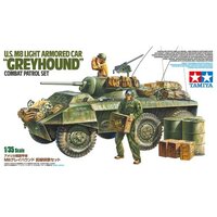 TAMIYA 25196 US M8 LIGHT ARMORED CAR GREYHOUND COMBAT PATROL 1:35 PLASTIC MODEL TANK SET
