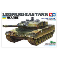TAMIYA 25207 LEOPARD 2 A6 UKRAINE TANK 1/35 SCALE PLASTIC MODEL KIT TANK