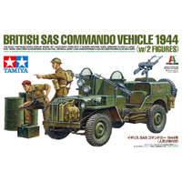 TAMIYA 25423 BRITISH SAS COMMANDO VEHICLE 1944 WITH 2 FIGURES 1/35 SCALE PLASTIC MODEL KIT