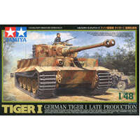 TAMIYA T32575 1/48 TIGER I LATE PRODUCTION PLASTIC MODEL KIT