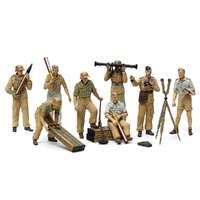 TAMIYA 35343 GERMAN AFRICA CORPS LUFTWAFFE ARTILLERY CREW SET 1/35 SCALE PLASTIC MODEL FIGURES