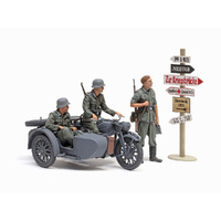 TAMIYA 35384 KS600 MOTORCYCLE AND SIDECAR ZUNDAPP 1/35 SCALE PLASTIC MODEL KIT