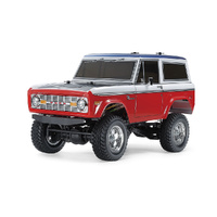 TAMIYA 58736-60A FORD BAJA BRONCO CC-02 SHAFT DRIVEN 4WD RC OFF ROAD CAR BUILD KIT REQUIRES TX, RX, SERVO, ESC, BATTERY AND CHARGER