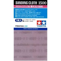TAMIYA 87233 SANDING CLOTH 1500 170X130MM