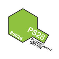 TAMIYA PS-28 FLUORESCENT GREEN POLYCARBONATE AEROSOL SPRAY PAINT 100ML